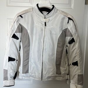 Cortech Motorcycle Women's LRX White and Gray Jacket